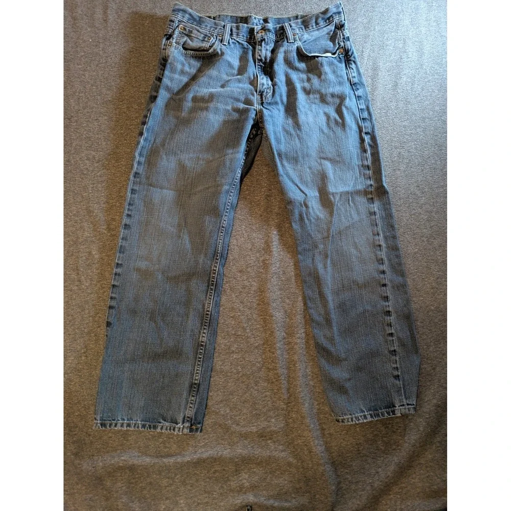 Levis 569 Jeans Mens 36x32 Medium Wash Straight Leg Relaxed Fit Skater Y2K